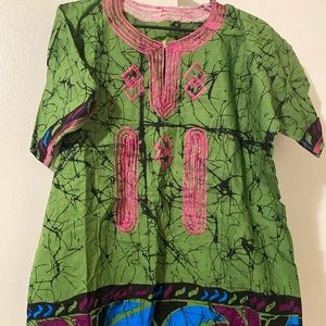 African kente dress and pant